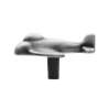 Afbeeldingen van Siro Meubelknop metaal - L 56mm/H 33mm/B 59mm antiek tin 