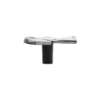 Afbeeldingen van Siro Meubelknop metaal - L 41mm/H 22mm/B 60mm antiek tin 