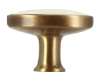 Afbeeldingen van Siro Meubelknop metaal - L 32mm/H 24mm/B 22mm antiek messing/beige 