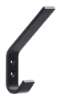 Afbeeldingen van Siro Kapstokhaak metaal - boorafstand 16mm/L 118mm/H 78mm/B 19mm mat zwart 