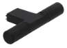 Afbeeldingen van Siro Meubelknop metaal - L 72mm/H 32mm/B 12mm mat zwart 