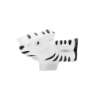 Afbeeldingen van Siro Meubelknop zebra kunststof - L 47mm/H 29mm/B 42mm 