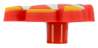 Afbeeldingen van Siro Meubelknop vis kunststof - L 55mm/H 25mm/B 39mm oranje 