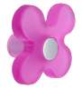 Afbeeldingen van Siro Meubelknop kunststof - L 50mm/H 26mm/B 48mm roze/aluminium 