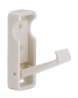 Afbeeldingen van Siro Haak kunststof - boorafstand 20mm/L 70mm/H 57mm/B 25mm scharnierend wit 