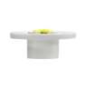 Afbeeldingen van Siro Meubelknop kunststof - L 58mm/H 25mm/B 58mm wit/groen 