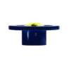 Afbeeldingen van Siro Meubelknop kunststof - L 58mm/H 25mm/B 58mm blauw/groen 