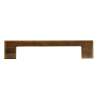 Afbeeldingen van Siro meubelgreep metaal - boorafstand 128mm L148mm/B14mm/H30mm - antiek mat messing