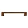 Afbeeldingen van Siro meubelgreep metaal - boorafstand 192 L 212mm / B 14mm H 30mm - antiek brons