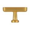Afbeeldingen van Siro meubelknop metaal - 48x15x29mm - mat goud