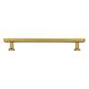 Afbeeldingen van Siro meubelgreep metaal - boorafstand 160mm L198mm/H29mm/B15mm - antiek goud