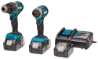 Afbeeldingen van Makita DLX2180TJ1 combiset DHP484 + DTD153 3x accu 5.0Ah, lader, in Mbox