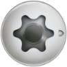Afbeeldingen van Spax 3.0x16 T10 spaanplaatschroef - lenskop - RVS A2