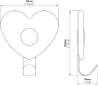 Afbeeldingen van Siro Kapstokhaak metaal - L 100mm/H 30mm/B 88mm roze/aluminium 