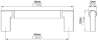 Afbeeldingen van Siro Meubelgreep metaal - boorafstand 96mm/L 110mm/H 32mm/B 12mm mat RVS effect 