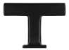 Afbeeldingen van Siro Meubelknop metaal - L 46mm/H 34mm/B 18mm mat zwart 