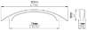 Afbeeldingen van Siro Meubelgreep metaal - boorafstand 76mm/L 102mm/H 19mm/B 11mm chroom glanzend 