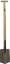 Afbeeldingen van Kelfort Tuinspade - 285x185/180mm - met T-steel 