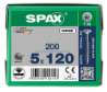 Afbeeldingen van SPAX Spaanplaatschroef verzonken kop T-STAR plus staal