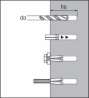 Afbeeldingen van Spit slaganker Laiton - M6x20mm - messing 