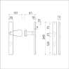 Afbeeldingen van Ami Smalschild 245/30 Knop 166 vast op schild Rechtswijzend Blind M5 - F1 