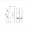 Afbeeldingen van Ami kortschild 180/41 ronde hoek - 72x8 - F2 