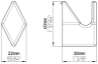 Afbeeldingen van Siro Meubelknop metaal - L 40mm/H 30mm/B 22mm - chroom glanzend 