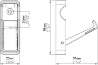 Afbeeldingen van Siro Haak kunststof - boorafstand 20mm/L 70mm/H 57mm/B 25mm scharnierend wit 