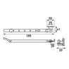 Afbeeldingen van Habilis raamuitzetter 2636-30-74E - 30cm - ijzer wit 