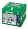Afbeeldingen van Spax spaanplaatschroef - Ø5x40mm T20 - platkop deeldraad elektrolytisch verzinkt