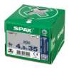 Afbeeldingen van Spax spaanplaatschroef - Ø4.5x35mm T20 - platkop deeldraad elektrolytisch verzinkt