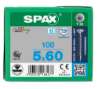 Afbeeldingen van Spax spaanplaatschroef - Ø5x60mm T20 - platkop RVS