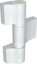 Afbeeldingen van Dr. Hahn scharnier 4 AT - as58mm - wit Ral 9016