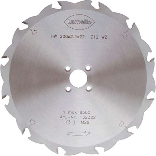Afbeeldingen van Lamello HW zaagblad - Ø200x2,4x22mm - snijdiepte 68mm 