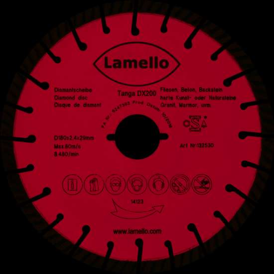 Afbeeldingen van Lamello diamant zaagblad DX200 - Ø180x2,4x29mm - diepte 60mm 