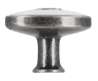 Afbeeldingen van Siro Meubelknop metaal - L 32mm/H 24mm/B 32mm antiek zilver/wit 