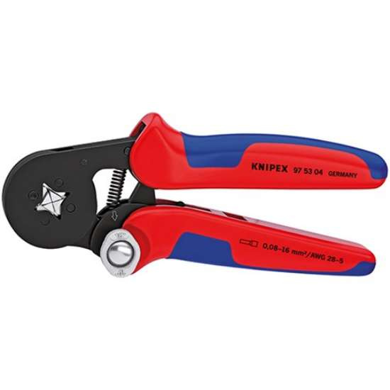 Afbeeldingen van KNIPEX Zelfinstellende krimptang voor adereindhulzen