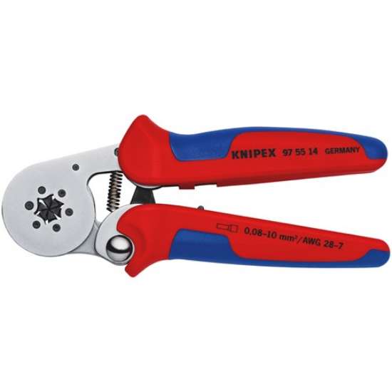 Afbeeldingen van KNIPEX Zelfinstellende krimptang voor adereindhulzen