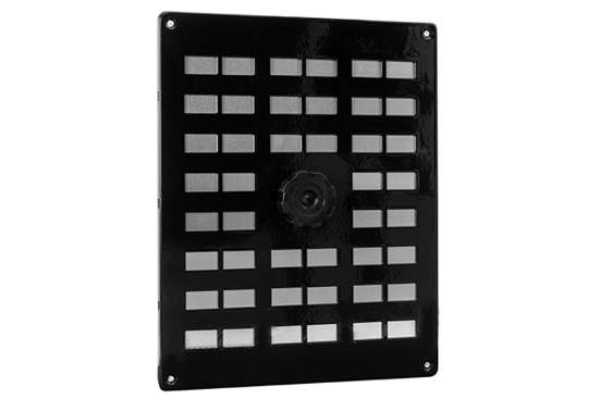 Afbeeldingen van ALU schuifrooster met gaas 250x200mm zwart