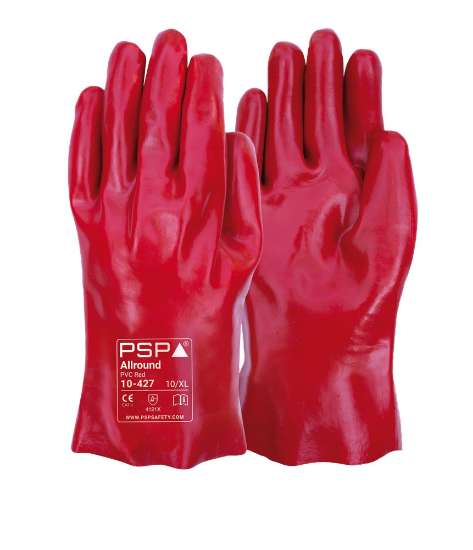 Afbeeldingen van PSP 10-427 handschoen PVC dubbel dipped mt.10