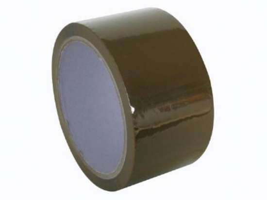 Afbeeldingen van Pvc verpakkingstape 50mm-66mtr bruin