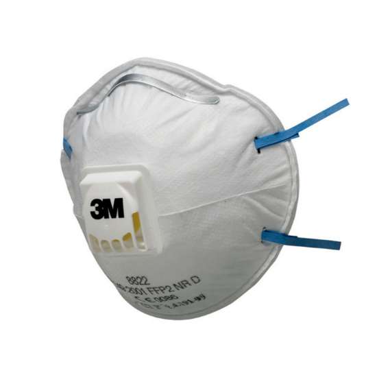 Afbeeldingen van 3M cup stofmasker P2 + ventiel 8822