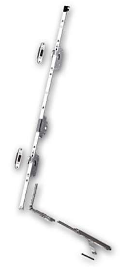 Afbeeldingen van Fuhr espagnolet multifix - 2000mm Doorn 40 - krukhoogte 330mm 
