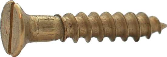 Afbeeldingen van Houtschroef pk din 97 16x3.5 messing