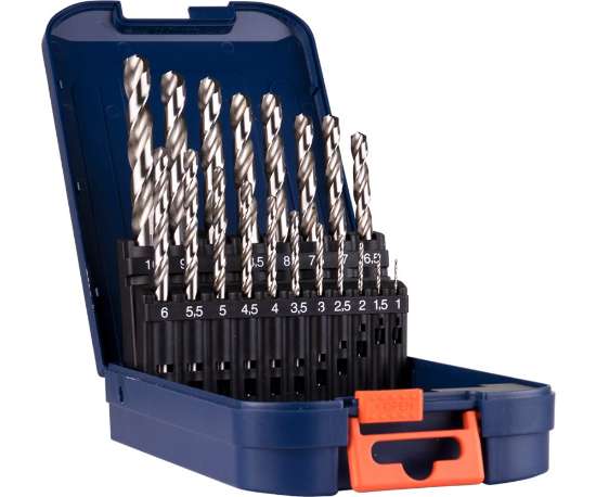 Afbeeldingen van Rotec spiraalborenset HSS-G 19dlg 1-10mm