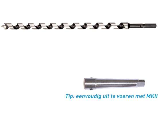 Afbeeldingen van Rotec slangenboor zeskant schacht 14x385/460