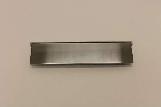 Afbeeldingen van May briefplaat 8007 350x80mm RVS glad