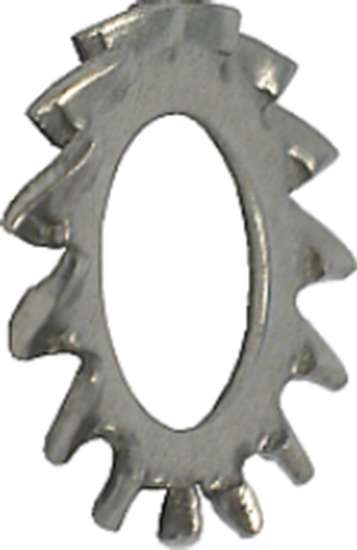 Afbeeldingen van Tandveerring Rvs    M16        Din6798 A