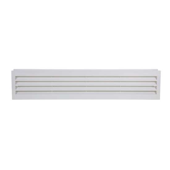 Afbeeldingen van Renson deurrooster pvc 761 450x90 wit