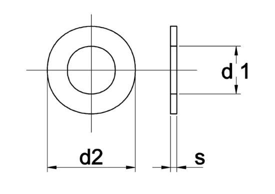 Afbeeldingen van Sluitringen    mess.m  4      din 125